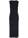 Veronica Beard Christa Halterneck Midi Dress In Black