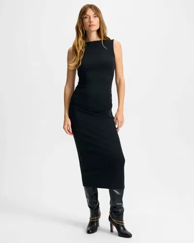 Veronica Beard Charissa Dress In Pure Black