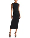 Veronica Beard Christa Halterneck Midi Dress In Black