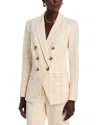 Veronica Beard Charleston Dickey Jacket In Ecru/deep Ochre