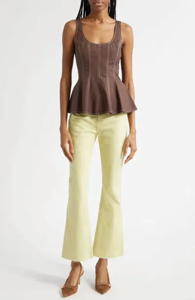 Veronica Beard Charlie Top In Dark Mocha In Brown