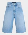 Veronica Beard Charlotte Denim Shorts In Silverwood Blue