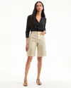 Veronica Beard Charlotte Longline Metallic Short In Neutral