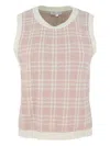 Veronica Beard Checked Sleeveless Vest