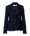 Veronica Beard Cutaway Dickey Jacket In Blue