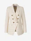 Veronica Beard Double-breasted Blazer In Beige