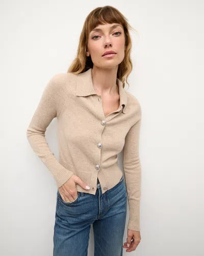 Veronica Beard Cheshire Cashmere Cardigan In Oatmeal