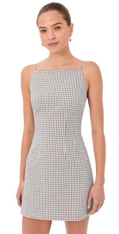 Veronica Beard Chester Dress Acorn Multi In Blue