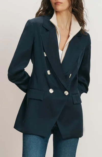Veronica Beard Chesterfield Dickey Jacket In Blue