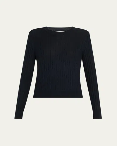 Veronica Beard Cheval Ribbed Wool Sweater In Multi