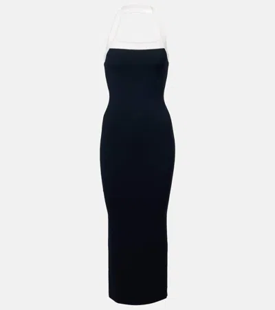VERONICA BEARD CHRISTA HALTERNECK MIDI DRESS