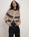 Veronica Beard Christina Fair Isle Cardigan In Multi