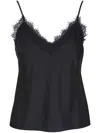 Veronica Beard Ciarlo Lace-trim Tank In Black