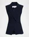 Veronica Beard Ciel Tailored Vest In Multi