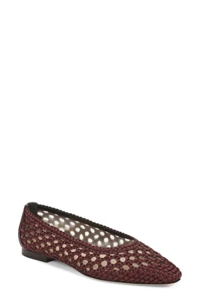 Veronica Beard Cienna Skimmer Flat In Brown