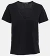 Veronica Beard V-neck T-shirt In Black