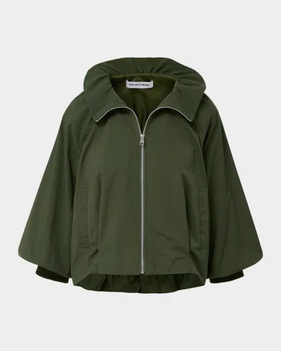 Veronica Beard Circe Faille Bubble Jacket In Green
