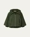 Veronica Beard Circe Faille Bubble Jacket In Green