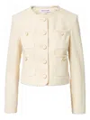 Veronica Beard Cirtane Button-detailed Jacket In Neutral