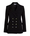 Veronica Beard Claude Dicky Double-breasted Stretch-wool Blazer In Black