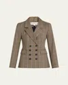 Veronica Beard Claude Plaid Dickey Jacket