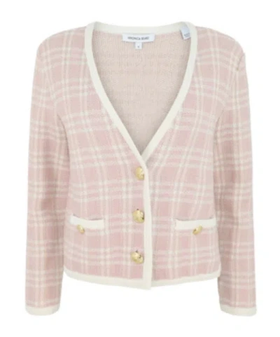 Veronica Beard Claudine Knit Jacket In White