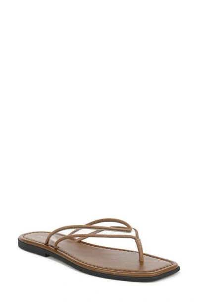 Veronica Beard Clea Flip Flop In Brown