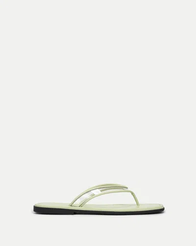 Veronica Beard Clea Jelly Flip-flop Sandal In Green