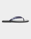Veronica Beard Clea Jelly Flip-flop Sandal In Blue