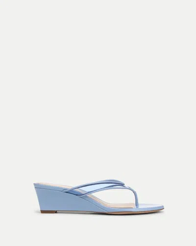 Veronica Beard Clea Jelly Wedge Sandal In Blue