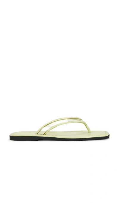 Veronica Beard Clea Piping Sandal In Green