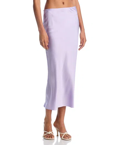 Veronica Beard Clover Midi Skirt In Soft Lilac