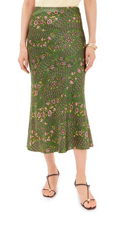 VERONICA BEARD CLOVER SKIRT LEMONGRASS MULTI