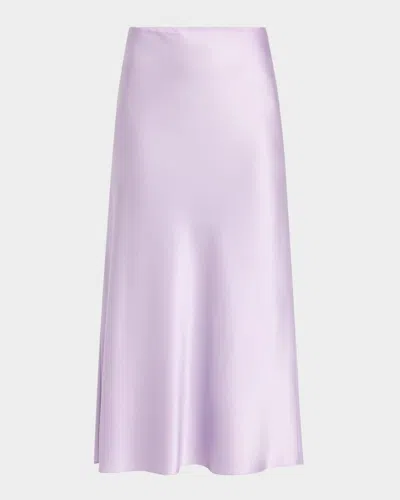VERONICA BEARD CLOVER STRETCH-SILK SLIP SKIRT