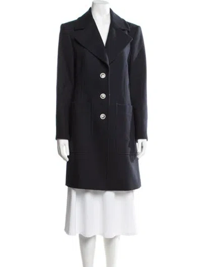 Pre-owned Veronica Beard Coat In Blue