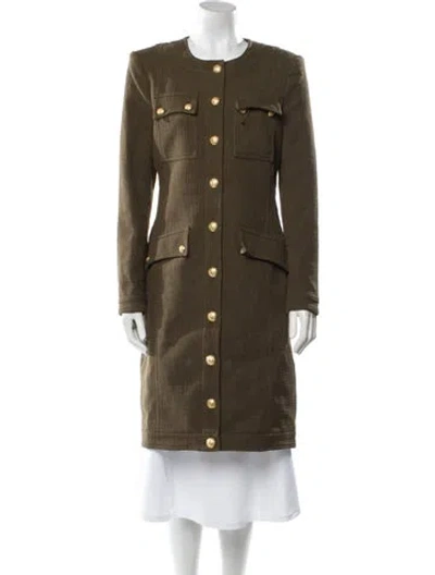 Pre-owned Veronica Beard Coat In Green