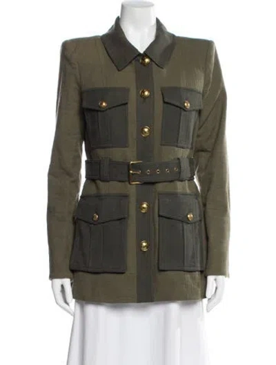 Pre-owned Veronica Beard Coat In Green