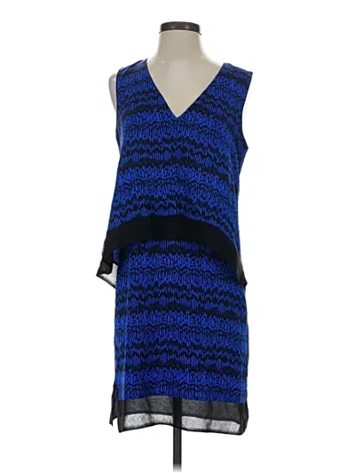 Pre-owned Veronica Beard Cocktail Dress In Blue