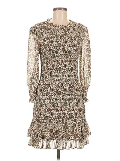 Pre-owned Veronica Beard Cocktail Dress In Brown