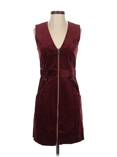 Pre-owned Veronica Beard Cocktail Dress In Burgundy
