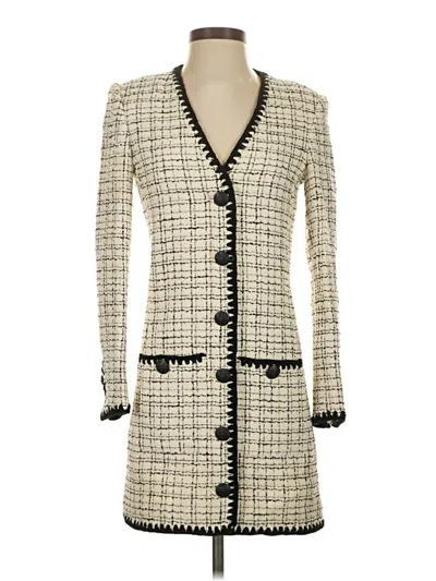 Pre-owned Veronica Beard Cocktail Dress In White