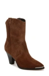 Veronica Beard Cody Pointed Toe Western Boot In Cedar