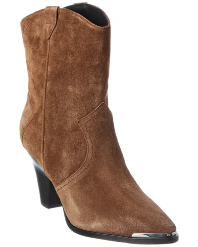 Veronica Beard Cody Suede Bootie In Brown