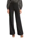 Veronica Beard Hibiscus Black Stretch-twill Trousers In Black