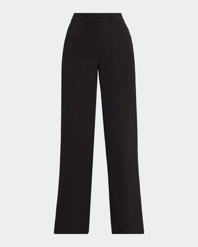 Veronica Beard Cole Wide-leg Pants In Black