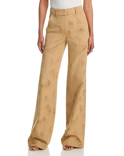 Veronica Beard Cole Wide Leg Pants In Nude