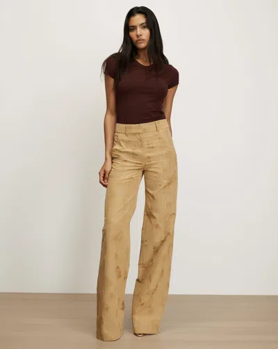 Veronica Beard Cole Wide-leg Pant In Sand