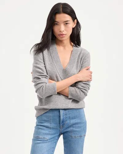 Veronica Beard Coleta Cashmere Sweater In Gray
