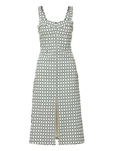 VERONICA BEARD COLLEEN GEOMETRIC-PRINT DRESS