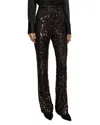 Veronica Beard Collier Sequin Skinny-flare Pant In Black